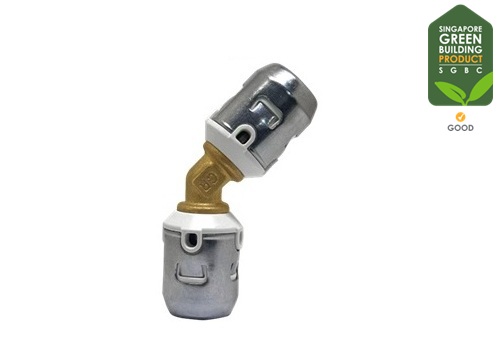 PEX Push-fit 45 degree <br> (Type F6)